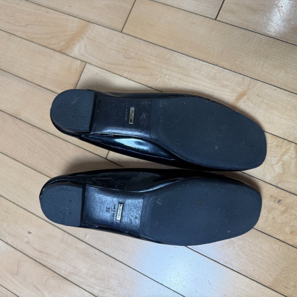 Authentic GUCCI black patent leather ballet flats with horsebit detail size 39 - Picture 3 of 11